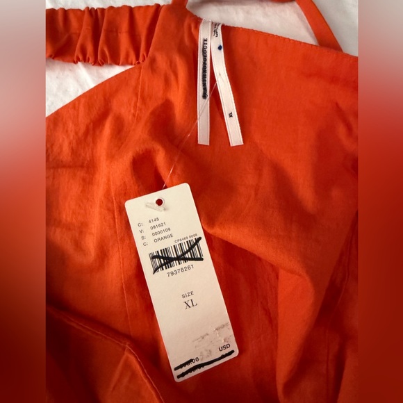 NWT ANTHROPOLOGIE Shift Mini Dress L Tassels Orange - Picture 8 of 13